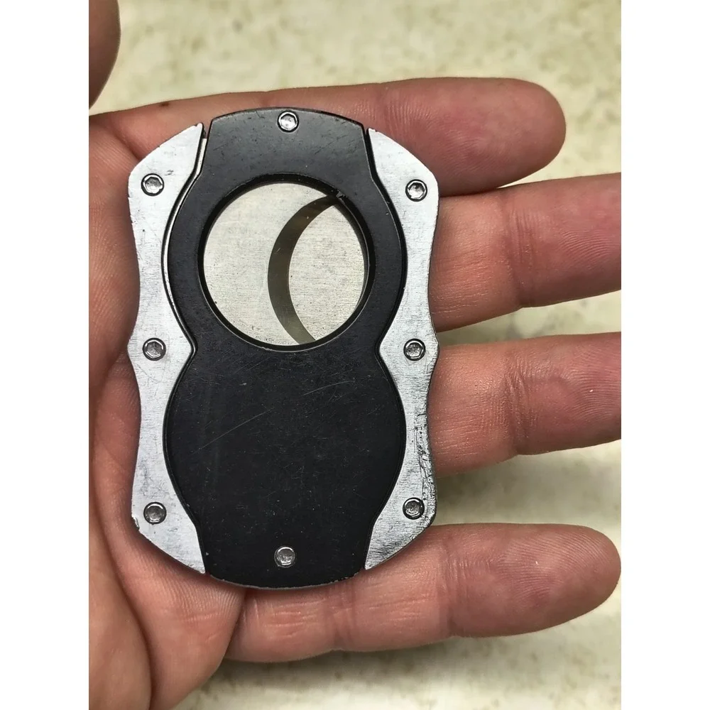 Colibri‎ Cut Cigar Cutter Double Guillotine Black & Silver